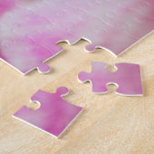 Mooie witte en rode bloem legpuzzel (Zijkant)