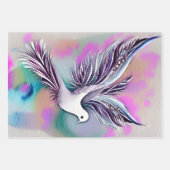 Mooie Witte Etherale Waterverf Dove Inpakpapier Vel (Voorkant)