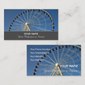 Mooie witte ferris wielinfront blauwe hemel b visitekaartje (Voorkant / Achterkant)