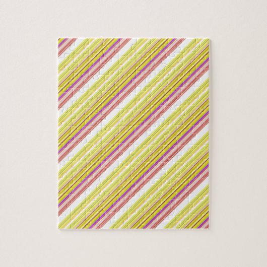 Mooie witte gele strepen legpuzzel (Verticaal)