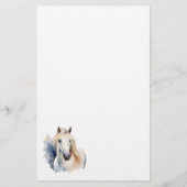 Mooie witte hengst stationery briefpapier (Voorkant)