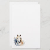 Mooie witte hengst stationery briefpapier (Voorkant / Achterkant)