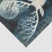 Mooie Witte Hert Cyanotype Afdrukken Tissuepapier (Detail)