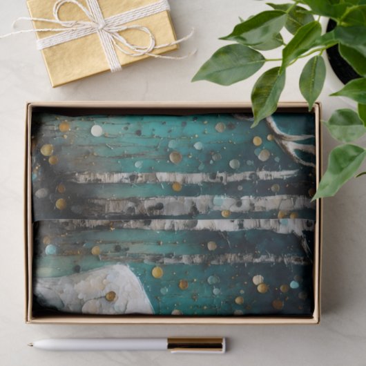 Mooie witte herten decoupage tissuepapier (Geschenk)