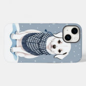 Mooie witte hond Case-Mate iPhone case (Achterkant (horizontaal))