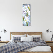 Mooie Witte Iris Bloemen - Originele Schildering Canvas Afdruk (Insitu (Slaapkamer))