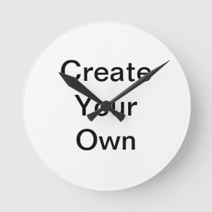 Mooie Witte Jouw Afbeelding Hier Wandklok