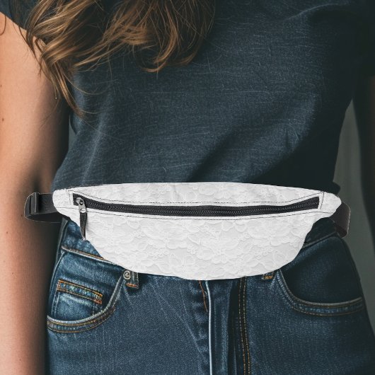 Mooie Witte Kant Uitzicht Delicaat Heuptasje