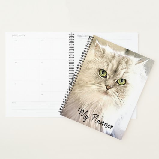 Mooie witte kat planner (Display)