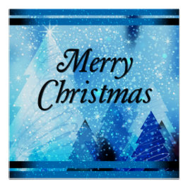 Mooie witte kerst perfect poster