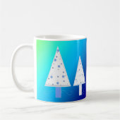 Mooie Witte Kerstbomen Koffiemok (Links)