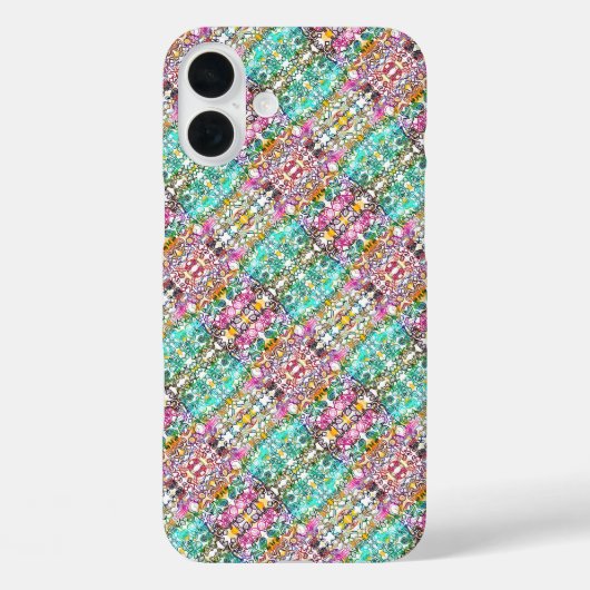 Mooie witte kleurrijke bloemen Case-Mate iPhone ho Case (Achterkant)