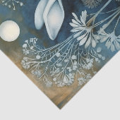 Mooie Witte Konijn Cyanotype Afdrukken Tissuepapier (Detail)
