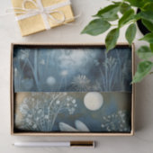 Mooie Witte Konijn Cyanotype Afdrukken Tissuepapier (Geschenk)