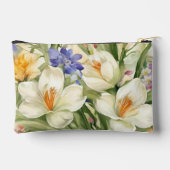 Mooie witte krokussen, Сkleurrijke lentebloemen Etui (Achterkant)