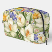 Mooie witte krokussen, Сkleurrijke lentebloemen Toilettasje (Rechterhoek)