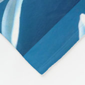 Mooie witte lelie patroon fleece deken (Hoek)