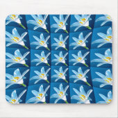 Mooie witte lelie patroon muismat (Voorkant)