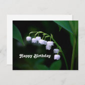 Mooie Witte Lelie van het Dal Bloemige Verjaardag Briefkaart (Voorkant / Achterkant)