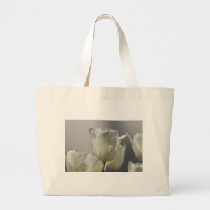 Mooie Witte Lentetulpen Grote Tote Bag