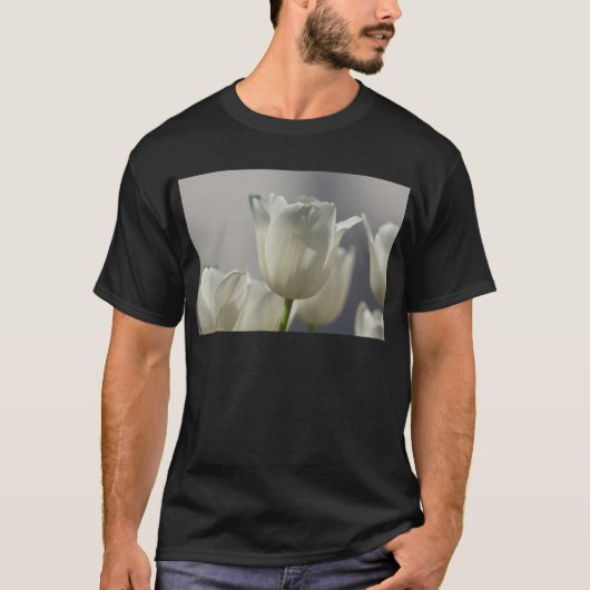 Mooie Witte Lentetulpen T-shirt (Voorkant)