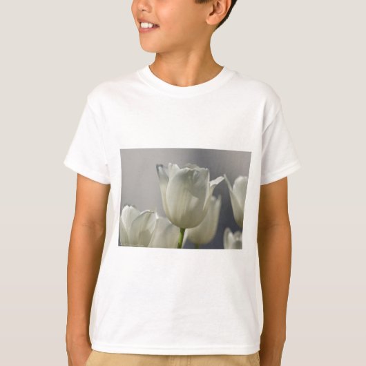 Mooie Witte Lentetulpen T-shirt (Voorkant)