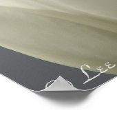 Mooie, witte lentetypes poster (Hoek)