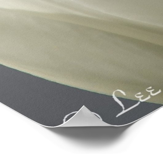 Mooie, witte lentetypes poster (Hoek)