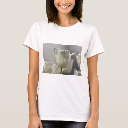 Mooie, witte lentetypes t-shirt (Voorkant)
