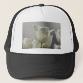 Mooie, witte lentetypes trucker pet (Voorkant)