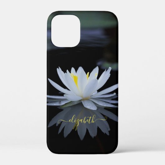Mooie Witte Lotus Bloem,Meer,Zen Case-Mate iPhone Case (Achterkant)