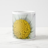 Mooie witte madelief grote koffiekop (Voorkant)
