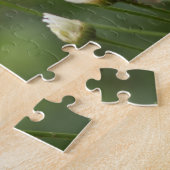 Mooie witte madeliefjes | Bloemen in Groen Veld Legpuzzel (Zijkant)