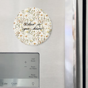Mooie Witte Madeliefjes Bloemen Verjaardag Magneet