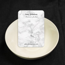 Mooie witte marmeren oorbellen display Kaarten