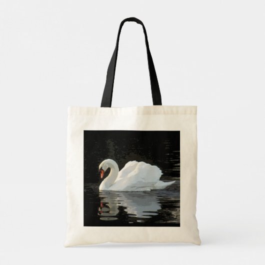 Mooie witte modderwand, reflecties, jouw naam tote bag (Achterkant)