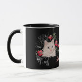 Mooie witte mok met de naam van je kat (Links)