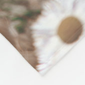Mooie witte Montana Wildflowers Fleece Deken (Hoek)