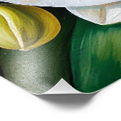 mooie witte orchideeën foto afdruk (Hoek)
