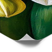 Mooie witte orchideeën poster (Hoek)