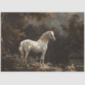 Mooie Witte Paard  Decoupage Tissuepapier (Voorkant)