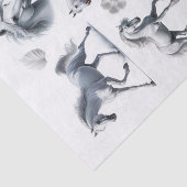 Mooie witte paard kut snijdt kunst tissuepapier (Detail)