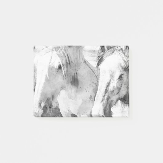 Mooie Witte Paard Post-it® Notes (Voorkant)