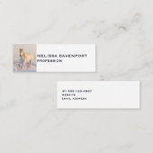 Mooie witte paarden die in de sneeuw lopen mini visitekaartje (Voorkant / Achterkant)