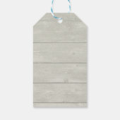 Mooie witte paarden in de sneeuw Foto bedankt Cadeaulabel (Achterkant)