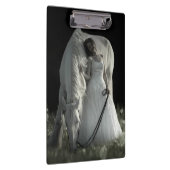Mooie witte paarden klembord (Rechts)