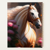 Mooie witte paarden planner (Achterkant)