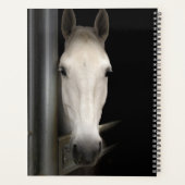 Mooie witte paarden planner (Achterkant)