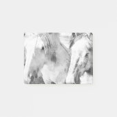 Mooie witte paarden post-it® notes (Voorkant)