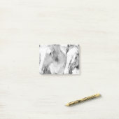 Mooie witte paarden post-it® notes (Op bureau)